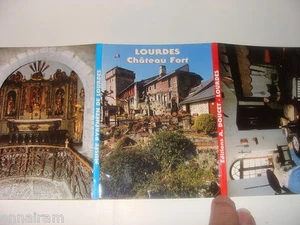 Lourdes France Chateau Fort photo strip 8 colored views - Picture 1 of 1