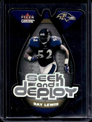 2001 Fleer Genuine Ray Lewis Seek and Deploy #14 SD Ravens - Image 1 of 2