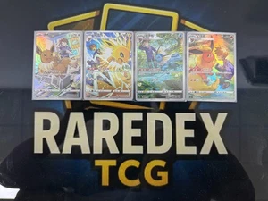 Pokemon TCG Chinese 4 Karten Blue's Jolteon Flareon Vaporeon Eevee CHR Set NM - Bild 1 von 4