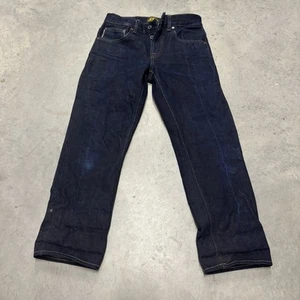 Vintage Brave Star Men's Selvedge Jeans Dark Blue Denim 29x28 Straight USA Made - Picture 1 of 11