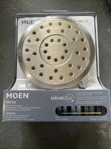 Moen Verso Shower Head Infiniti Dial Brushed Nickle #220R6EPSRN Spot Resistant - Picture 1 of 1