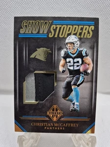 Patch PW Panini Majestic Showstoppers Christian McCaffrey 2019 2 colori SP/25 🔥 - Foto 1 di 3