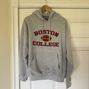 Vintage 90’s Boston College Champion Hoody Sweatshirt XL Football embroidered - Picture 1 of 9