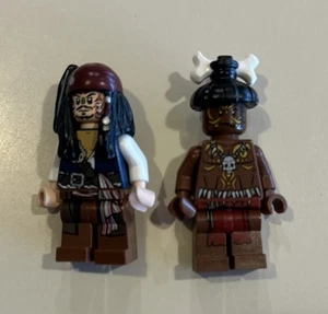 Lego Piratas del Caribe Jack Sparrow poc010 y poc 008 minifiguras caníbales - Imagen 1 de 2
