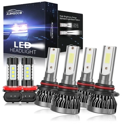 Kit combinado de faros LED bombillas haz antiniebla alto/bajo 36000LM para Pontiac Vibe 2009 2010 Foto 1 de 4