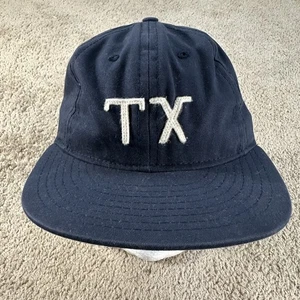Gorra Ebbets Field Franelas Lana Azul TX Correa Ajustable Béisbol Para Hombres EE. UU. - Imagen 1 de 10
