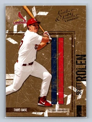 2004 Donruss Leather & Lumber #137 Scott Rolen St. Louis Cardinals - Image 1 of 2