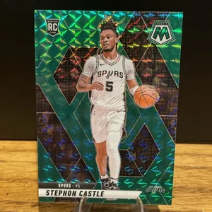 Stephon Castle Rookie Card Green Mosaic Prizm 2024-25 Panini Mosaic #236 - Foto 1 di 2