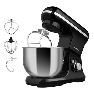 Emperial Stand Mixer Electric 5L Bowl Dough Hook Whisk Beater - 6 Speed & Pulse - Image 1 of 4