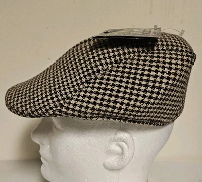 Checkered Hat Roaring 20's Houndstooth Halloween Adult Costume Accessory V920 - Image 1 of 3