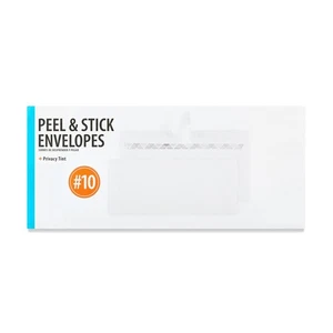 10 Self Sealing ENVELOPES #10 Mailing Letter White Shipping Postal Peel Seal - Picture 1 of 5