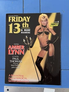 Raro 1987 Venerdì 13, Parodia VHS AD Slick Sales Vidco Promo, Amber Lynn - Foto 1 di 13