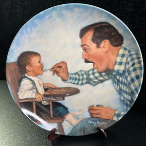 Knowles Collectors Plate A Father's Love Series "Open Wide" Betsey Bradley 1984 - Picture 1 of 6
