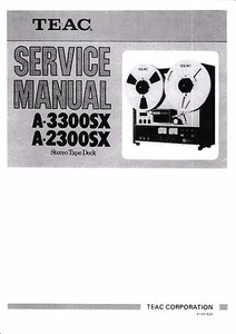 Manual de servicio instrucciones para Teac A-3300SX,A-2300SX - Imagen 1 de 1