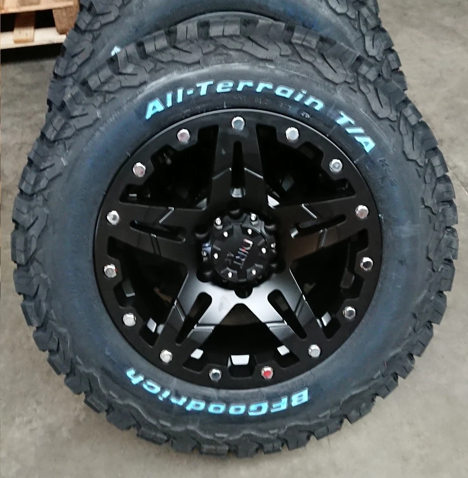 Dirt D66 9x17 6x114,3 Felgen + Reifen BF Goodrich KO2 265/65/17 für Navara X250 - Bild 1 von 1