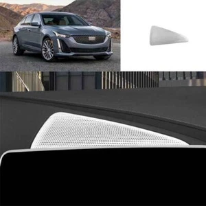 For Cadillac CT5 2020-2024 Silver steel Dashboard Speaker Horn Frame Cover Trim - Picture 1 of 7