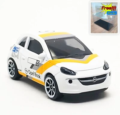 Majorette OPEL Adam Opel Bank White / Yellow Base 1:55 (3") no Package - Image 1 of 4