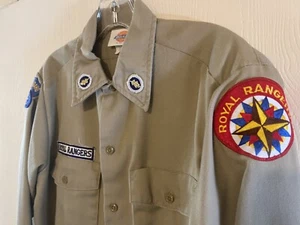 Royal Ranger Boy Scout, long sleeve khaki shirt 15 X 32 - Picture 1 of 7