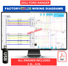 2011 Ford Ranger Complete Color Electrical Wiring Diagram Manual USB