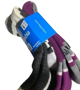 Columbia Womens Ski Over-The-Calf Socks 2 PAIRS Wool Blend Size Small 4 - 7.5 - Picture 1 of 9