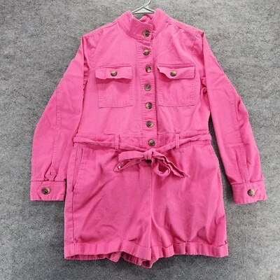 Mono Express X Rocky Barnes para mujer pequeño manga larga rosa con botones Foto 1 de 4