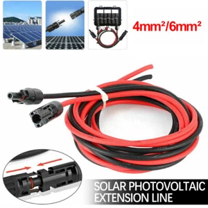 Cavo solare prolunga 4 mm² 6 mm² 1-5 m con spina linea solare cavo fotovoltaico - Foto 1 di 15