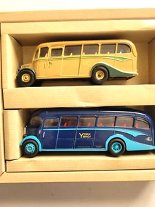 2 Corgi Classic Bedford O.B. Coach Greenslands Tours- Duple Coach York Bro's Bus - Picture 1 of 12