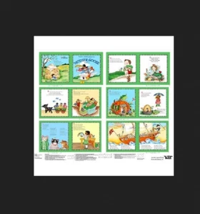 Mother Goose 3 Fabric 35"X44 Panel Cut & Sew Storybook Mary Engelbreit Cotton QT - Picture 1 of 1