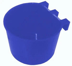 4 PACK 8 OZ PIGEON QUAIL DOVE CHICKEN RABBIT BIRD FEEDER WATER DRINKER CUP CAGE - Picture 1 of 2