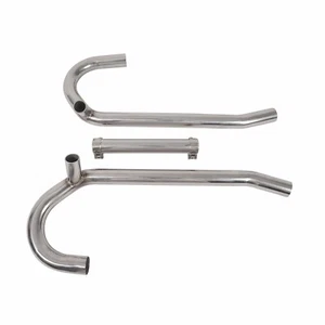 Motorcycle Front Exhaust Pipe Header Stainless 38MM USA For BMW R75 R80 R90 R10 - Picture 1 of 22