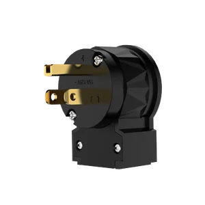 Conector de ángulo recto Viborg 505G cobre puro con enchufe de alimentación chapado en oro de EE. UU./UE - Imagen 1 de 13