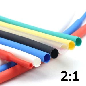 Heat Shrink Tube Sleeves - 2:1 ratio Shrinkable Tubing Wires Wrap ALL SIZE - Picture 1 of 18