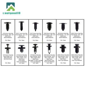 192Pcs Car Body Bumper Push Pin Rivet Fastener Clips Moulding Assortment Kits - Picture 1 of 12