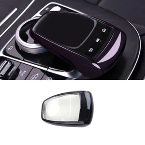 Black ABS Central Console Multimedia Cover Trim 1X For Mercedes-Benz GLC 2016-19 - Picture 1 of 8