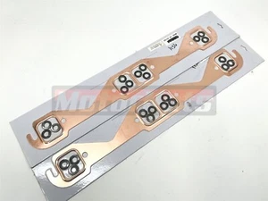 Chevy SBC 1.45"x 1.55" Rectangle Port Copper Header Exhaust Gaskets Port 283-350 - Picture 1 of 2
