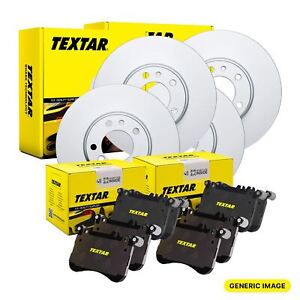 TEXTAR Brake Discs & Pads Front & Rear Braking Service Set Fits Skoda Octavia