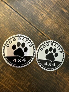 Insignia de guardabarros DEFECTO 4x4 para Jeep Wrangler YJ JL JK JT emblema EE. UU. - Imagen 1 de 5
