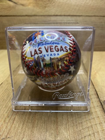 Welcome To Fabulous Las Vegas Nevada Souvenir Collectible Baseball In Case Cover