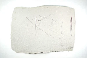 Drawing "Sisyphus" ink handmade paper Prof. em. Andreas Loeschner-Gornau n02 - Picture 1 of 1