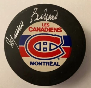 MAURICE "ROCKET" RICHARD SIGNED PUCK WITH AUTHENTICATION FROM JSA - Picture 1 of 3