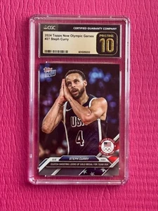 2024 Topps Now OLYMPICS Team USA #27 Stephen STEPH Curry NIGHT NIGHT Gold CGC 10 - Picture 1 of 10