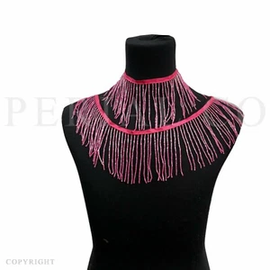 Perial Co 4" Glass Bugle Bead Lampshade Fringe Trim Sold by the Yard - Picture 1 of 23