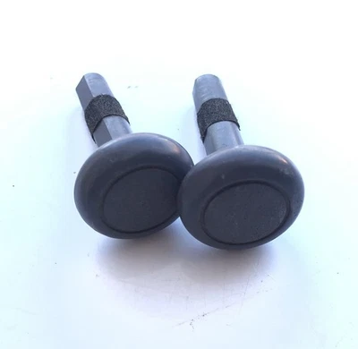 Par de perillas de tracción de asiento trasero originales Toyota 4runner 1984-1995 niebla lunar azul plegable Foto 1 de 4