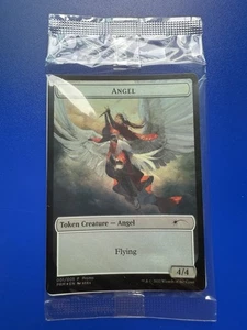 MTG FOIL Angel Token (30 Aniversario Japón PROMOCIÓN) en casi nuevo inglés SELLADO - Imagen 1 de 2