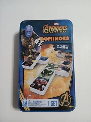 Marvel Avengers Infinity War Dominoes Double Six Dominoes Collector's Tin Set - Image 1 of 3