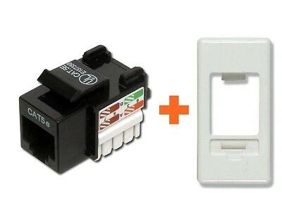 LINK Presa di rete lan CAT.5e utp compatibile Gewiss System bianca RJ45 - Immagine 1 di 1