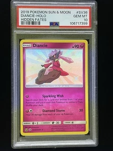 Pokémon Sun & Moon Hidden Fates Diancie Shiny Vault Holo 2019 SV36/SV94 PSA 10 - Imagen 1 de 2