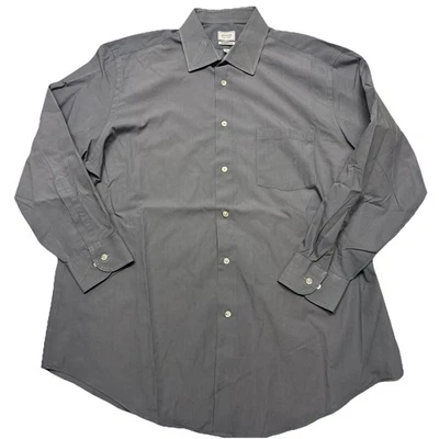 Camisa de vestir gris sin arrugas Arrow XL 17-17 1/2 32/33 calce atlético para hombre Foto 1 de 4