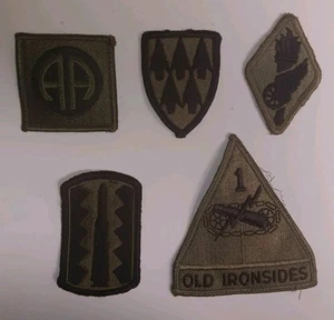 Lote de 5 parches militares vintage - Imagen 1 de 2