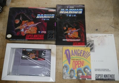 Darius Twin - Super Nintendo SNES 1991 Taito - Complete w/ Box new open box - Image 1 of 4
